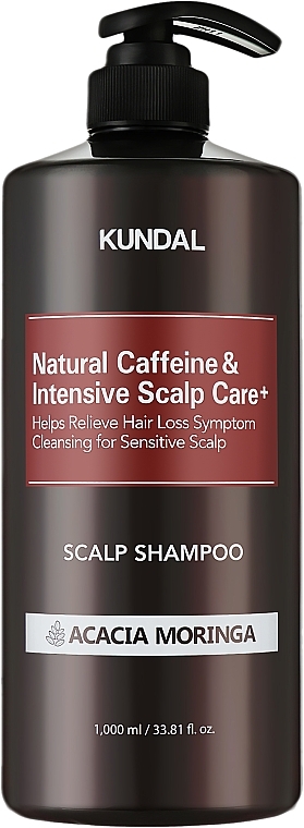Шампунь "Acacia Moringa" - Kundal Natural Caffeine & Intensive Scalp Care Shampoo — фото N1