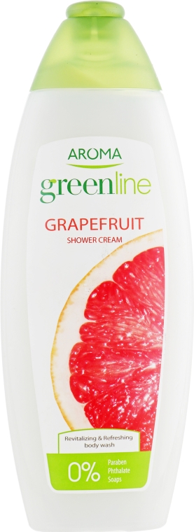 Крем-гель для душа "Грейпфрут" - Aroma Greenline Shower Cream "Grapefruit" — фото N1