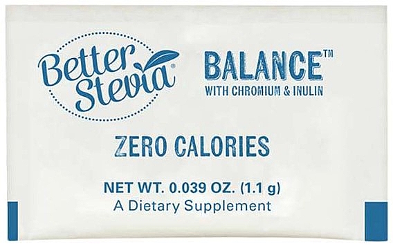 Натуральный подсластитель с хромом и инулином - Now Foods Better Stevia Balance With Chromium & Inulin — фото N2