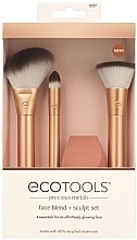 Набір - EcoTools Precious Metals Face Blend + Scult Set — фото N1