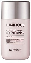 Духи, Парфюмерия, косметика Шелковая тональная основа - Tony Moly Luminous Goddess Aura Silk Foundation 