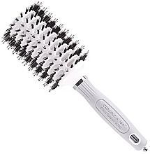 Брашинг для волосся, 45 мм, комбінована щетина - Olivia Garden Expert Blowout Vent Boar & Nylon Bristles White & Grey — фото N1