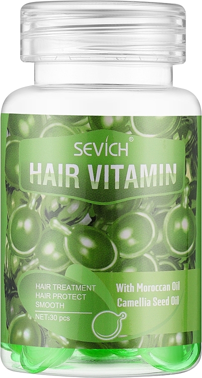 Капсули для волосся "Сяяння кольору" - Sevich Hair Vitamin With Morocan Oil & Camellia Oil — фото N1