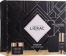 Духи, Парфюмерия, косметика Набор - Lierac Premium Soyeuse (eye/cr/15ml + cr/50ml + bag)