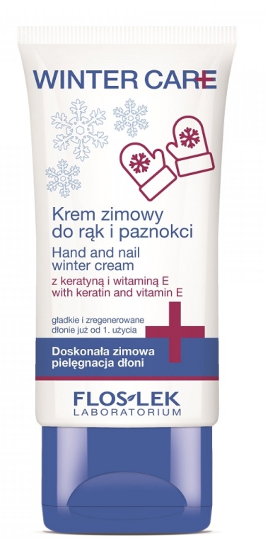Защитный зимний крем для рук и ногтей - Floslek Winter Care Hand & Nail Winter Cream — фото N1