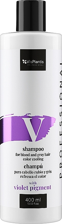 Шампунь для світлого волосся - Vis Plantis Shampoo For Blond and Gray Hair With a Cooling Color — фото N1