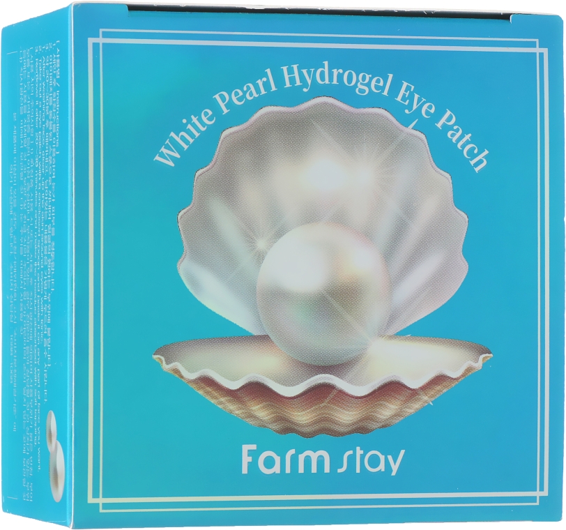 Патчи гидрогелевые с экстрактом жемчуга - Farmstay White Pearl Hydrogel Eye Patch — фото N4