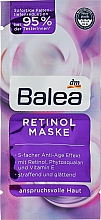 Увлажняющая маска для лица с ретинолом - Balea Face Mask Retinol — фото N2