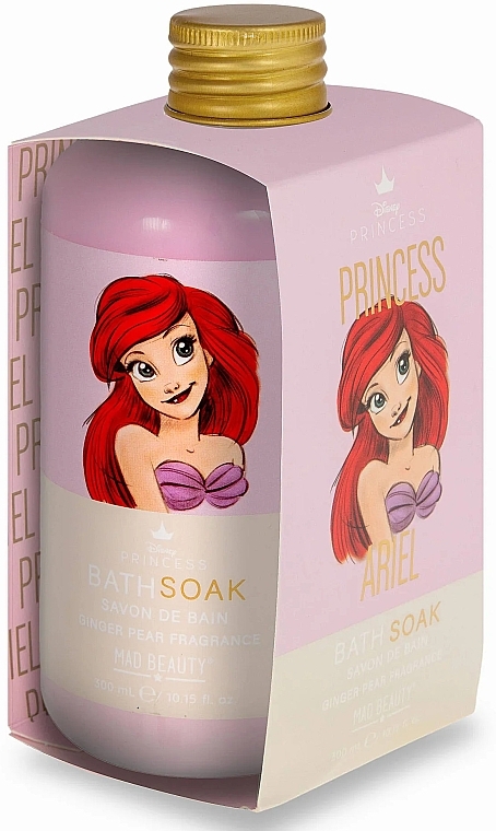 Пена для ванны "Ариэль" - Mad Beauty Pure Princess Ariel Bath Soak Ginger & Pear — фото N1