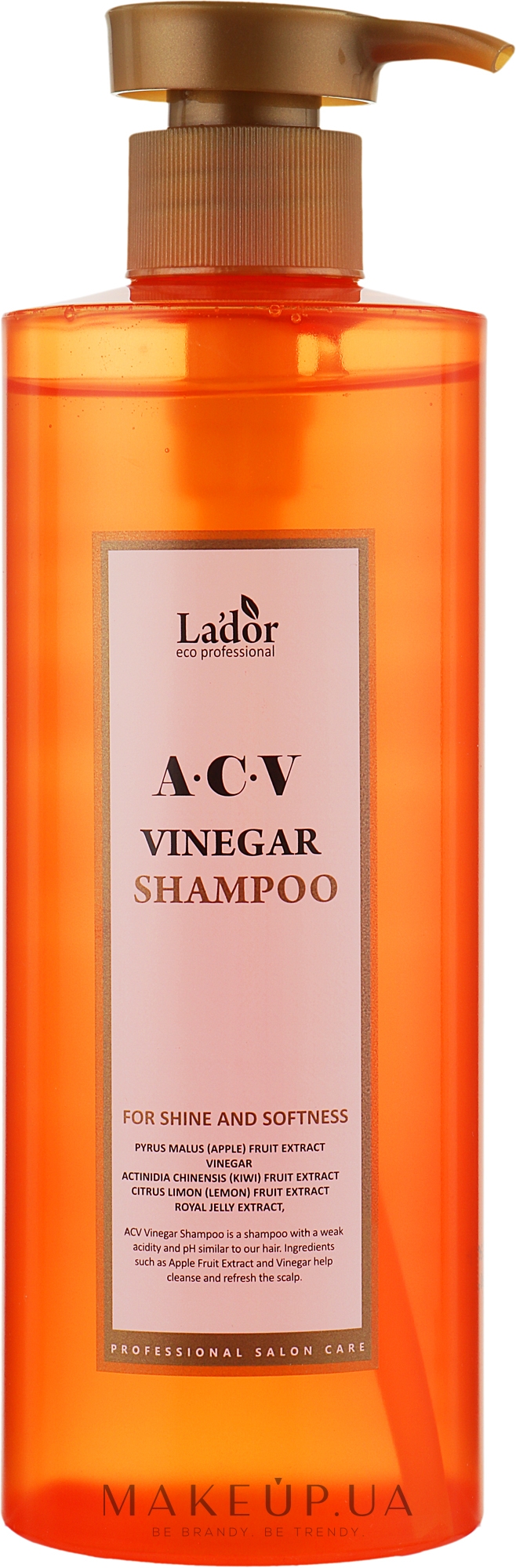 Глибокоочищувальний шампунь із яблучним оцтом - La'dor ACV Vinegar Shampoo — фото 430ml