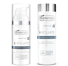 Парфумерія, косметика Набір - Bielenda Professional Duet X-Foliate Anti Couperose (cr/50ml + toner/200ml)