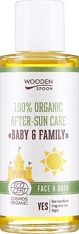 Олія після засмаги - Wooden Spoon 100% Organic After-Sun Care — фото N1