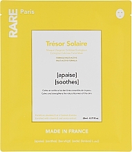 Успокаивающая маска для лица с витамином Е и экстрактом арники - RARE Paris Tresor Solaire Ecological Cellulose Facial Mask — фото N4