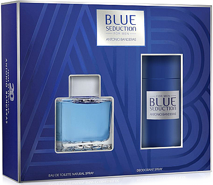 Blue Seduction Antonio Banderas - Набор (edt/100ml + deo/150ml) — фото N1