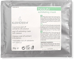 Духи, Парфюмерия, косметика Маска отшелушивающая альгинатная - Kleraderm Beauty Exfoliating Mask