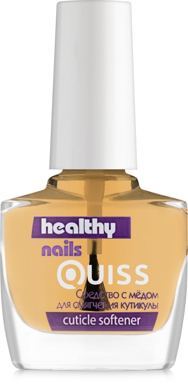 Засіб для пом'якшення кутикули, з медом - Quiss Healthy Nails №1 Cuticle Softener — фото N1