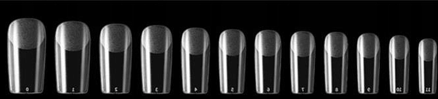 Гибкие прозрачные типсы для наращивания ногтей "Квадрат", 120 шт. - Deni Carte Square — фото N2