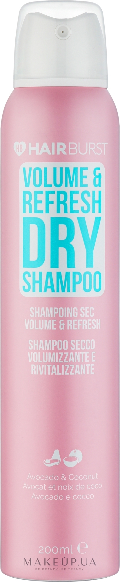 Сухой шампунь - Hairburst Volume & Refresh Dry Shampoo — фото 200ml
