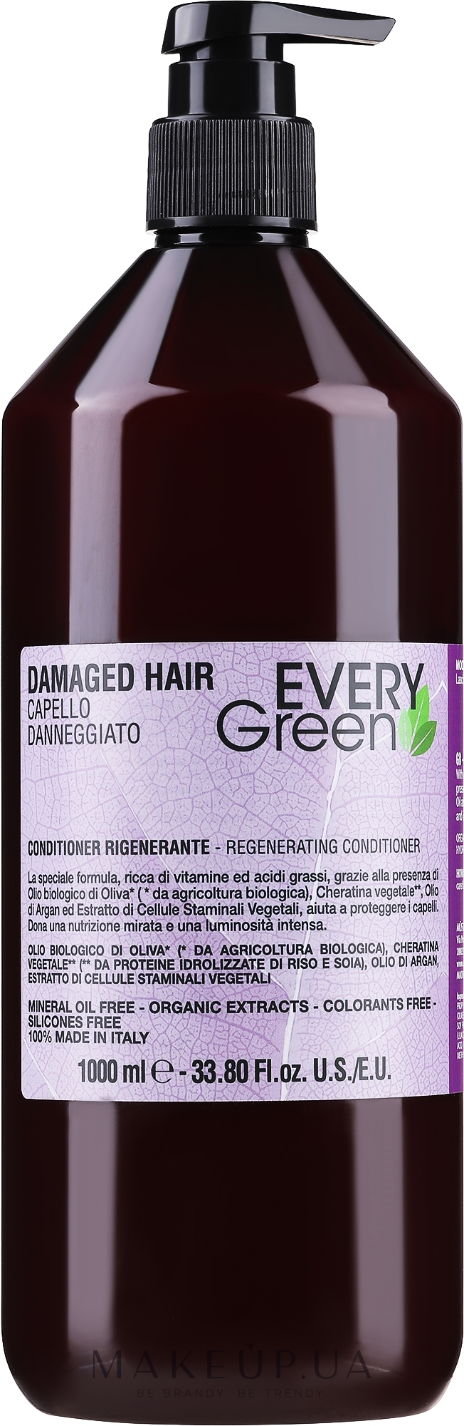 Кондиционер восстанавливающий - EveryGreen Damaged Hair Conditioner — фото 1000ml