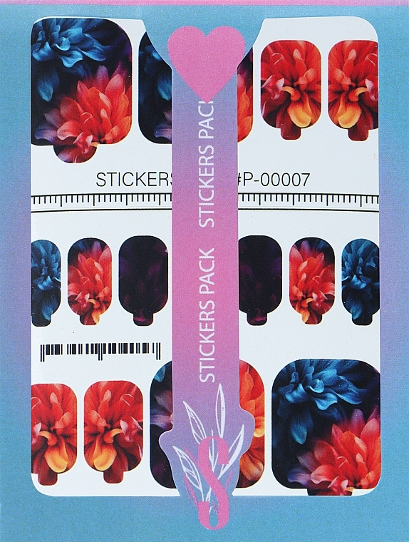 Дизайнерские наклейки для педикюра "Wraps P-00007" - StickersSpace — фото N1