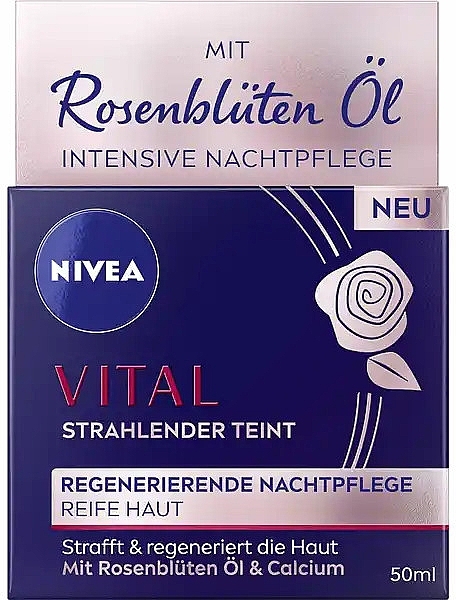 Восстанавливающий ночной крем для зрелой кожи - NIVEA Vital Radiant Complexion Regenerating Night Cream — фото N3