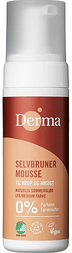 Мус для автозасмаги для тіла й обличчя - Derma Selvbruner Mousse — фото N1
