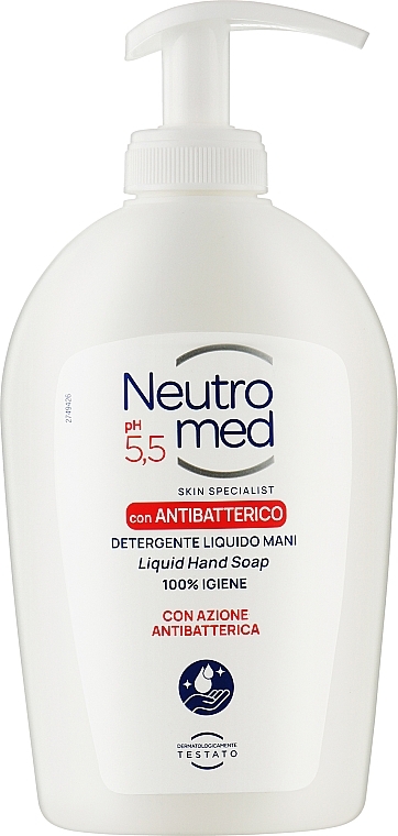 Жидкое мыло для рук "Antibatterico " - Neutromed Liquid Hand Soap  — фото N1