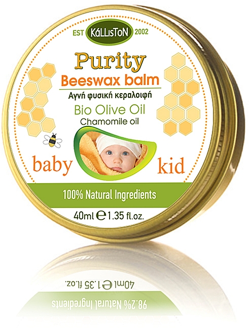 Бальзам с пчелиным воском для младенцев и малышей - Kalliston Purity Beeswax Balm For Baby And Kid — фото N1