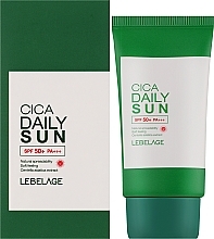 Сонцезахисний крем із центелою - Lebelage Cica Daily Sun SPF50+ PA+++ — фото N2