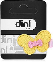 Заколка для волос "Бабочка с бантиком", d-418 - Dini Hand Made — фото N1