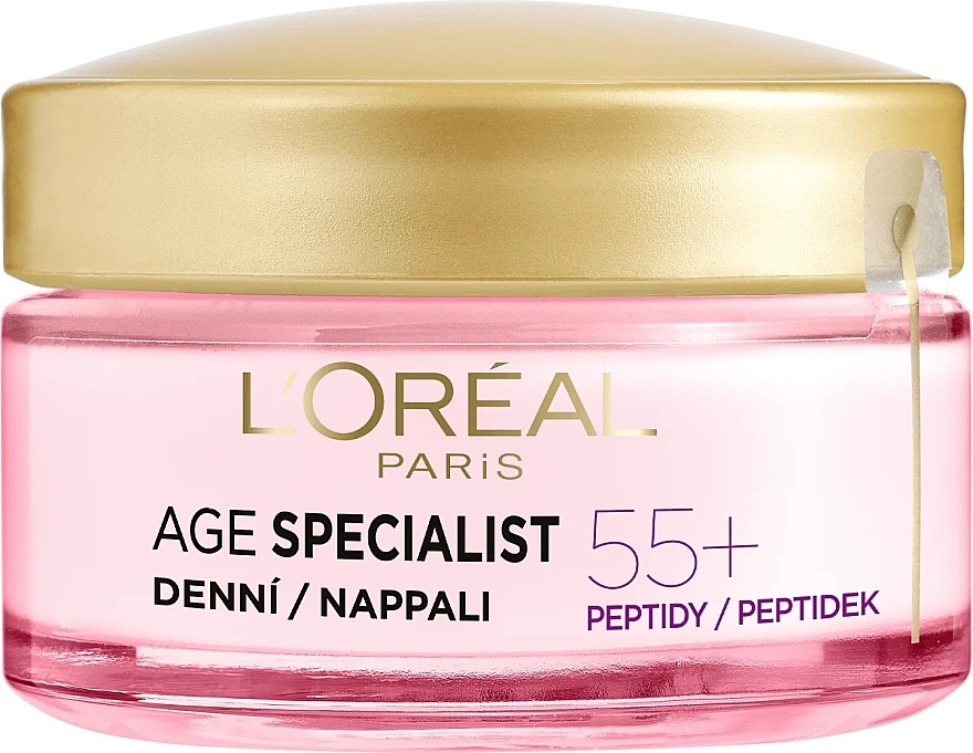 Освітлювальний денний крем проти зморщок 55+ - L'Oreal Paris Age Specialist Day Cream 55+ — фото N1