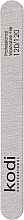 Духи, Парфюмерия, косметика Пилка для ногтей "Прямая" 120/120, серая/фиолетовая - Kodi Professional