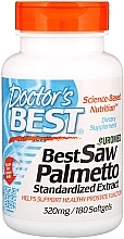 Пальма сереноа, стандартизований екстракт, 320 мг, м'які таблетки - Doctor's Best — фото N1
