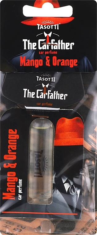 Автомобільний ароматизатор - Tasotti Carfather Drop Mango & Orange — фото N1