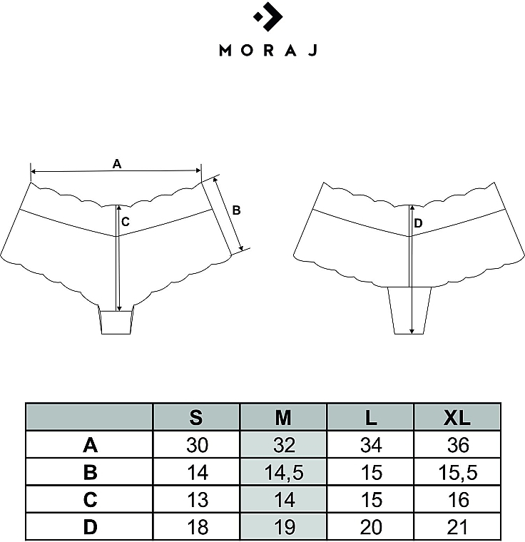 Женские кружевные трусики-шорты с завышенной талией, белые - Moraj — фото N2
