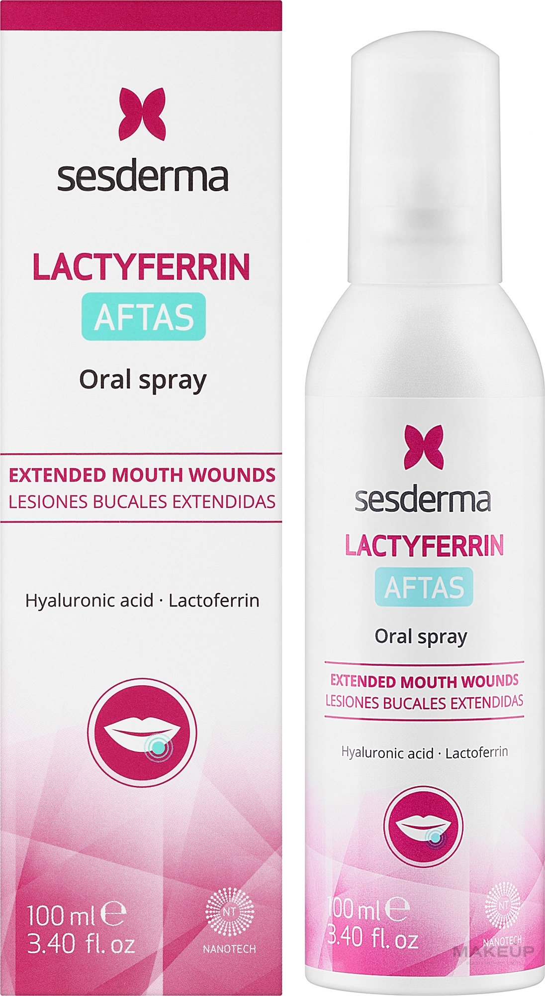 Оральний захисний спрей - Sesderma Laboratories Lactyferrin Aftas Spray — фото 100ml