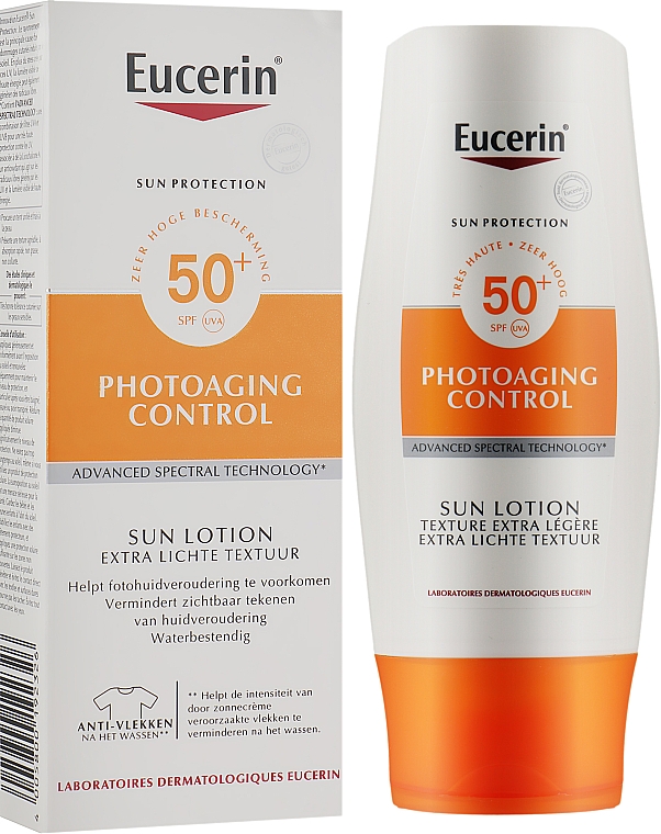 Лосьйон для тіла, екстралегкий SPF50 - Eucerin Sun Protection Lotion Extra Light SPF50 — фото N2