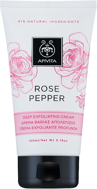 Интенсивно отшелушивающий крем «Роза и перец» - Apivita Rose Pepper Deep Exfoliating Cream 