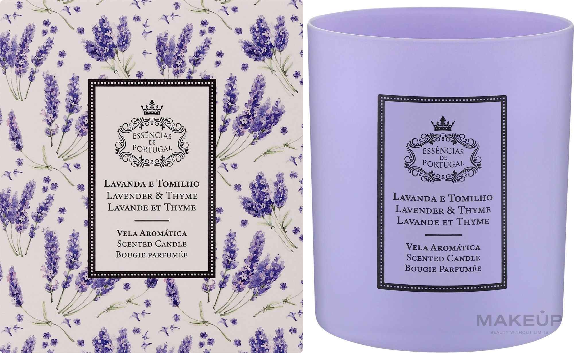 Ароматическая свеча "Лаванда и тимьян" - Essencias De Portugal Lavender & Thyme Scented Candle — фото 180g