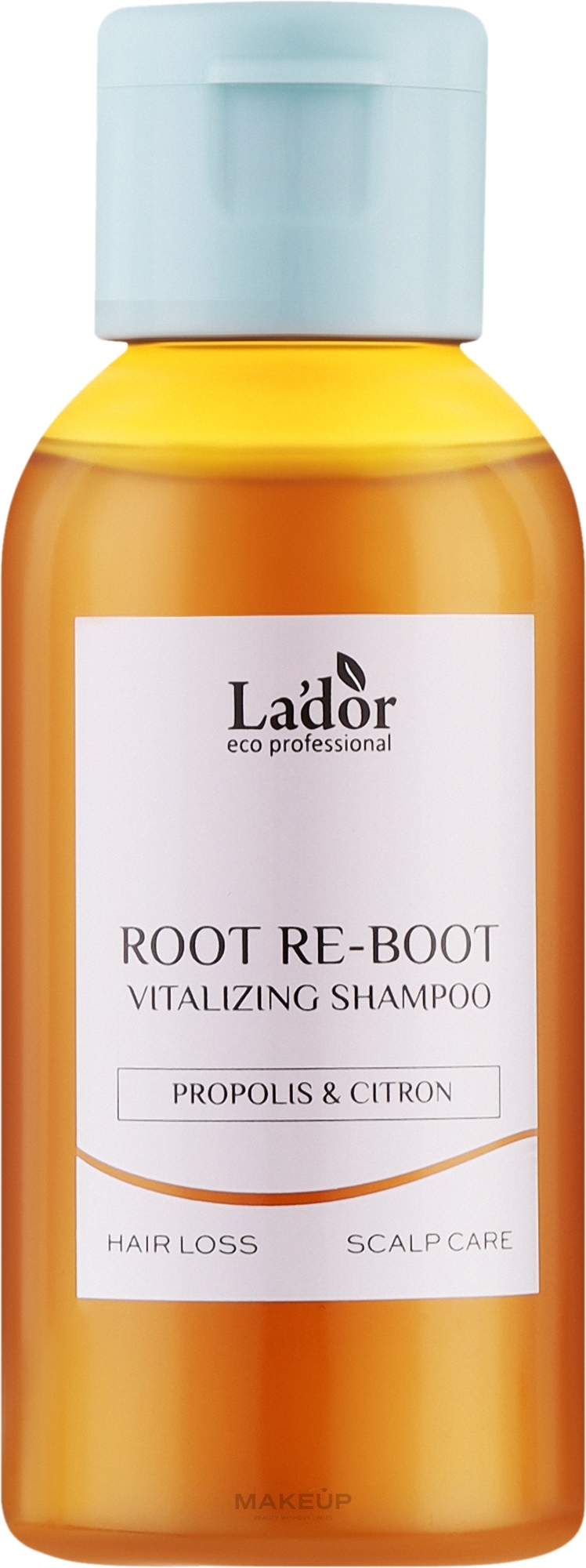 Шампунь проти випадіння волосся - Lador Root Re-Boot Vitalizing Shampoo Propolis & Citron — фото 50ml