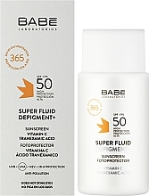 Сонцезахисний флюїд-депігментант SPF 50 з транексамовою кислотою - Babe Laboratorios Sun Protection Super Fluid Depigment+ SPF50 — фото N2