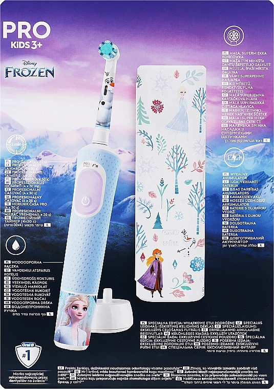 Набор - Oral-B Pro Kids Frozen Special Edition (tooth/brush/1pcs + case) — фото N8