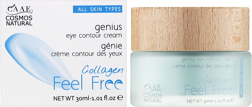 Крем для контуру очей з колагеном - Feel Free Collagen Genius Eye Contour Cream — фото N2