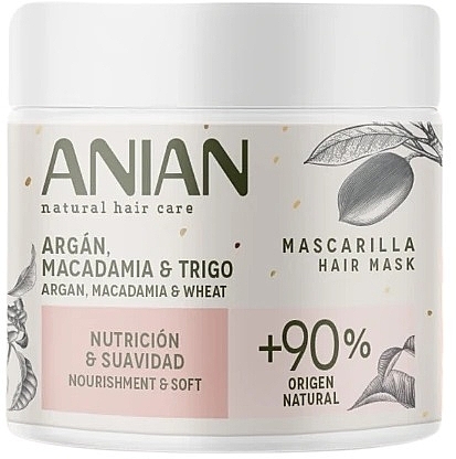 Маска для волос - Anian Natural Nourishment & Softness Hair Mask — фото N1