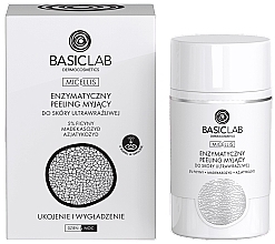 Ензимний очищувальний пілінг для надчутливої шкіри - BasicLab Dermocosmetics Micellis — фото N1