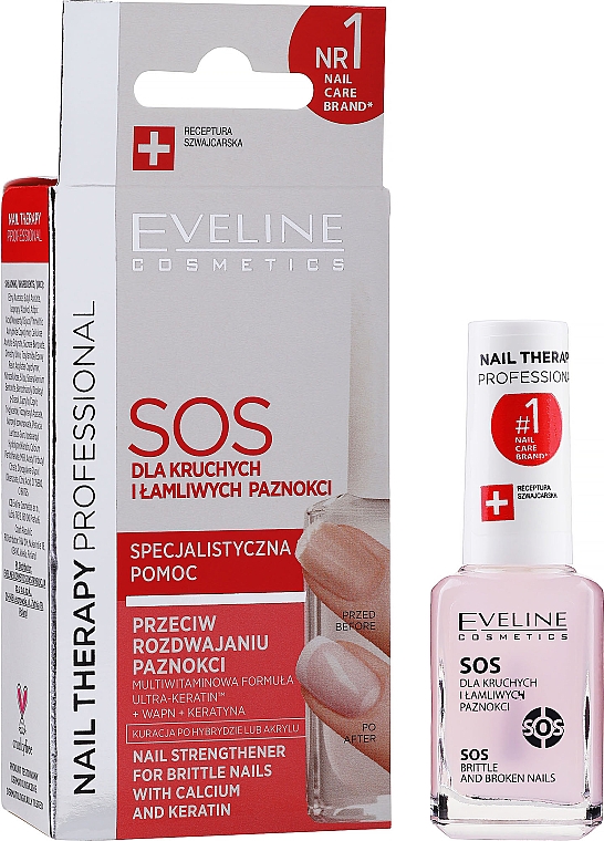 Мультивітамінний препарат для зміцнення нігтів - Eveline Cosmetics Nail Therapy Professional  — фото N2