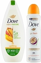 Набір - Dove Naturally Caring Gift Set (sh/gel/250ml + deo/spray/150ml) — фото N4