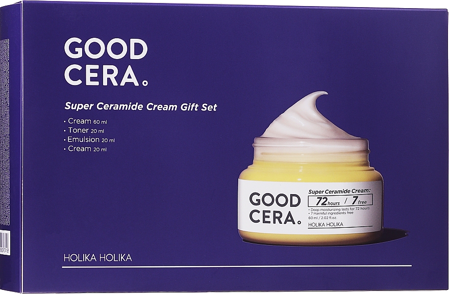 Набір - Holika Holika Good Cera Cream Gift Set (cr/60ml + cr/20ml + toner/20ml + emulsion/20ml) — фото N3