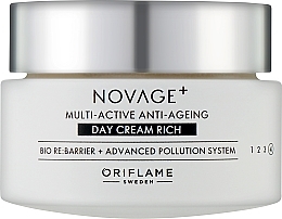 Духи, Парфюмерия, косметика Насыщенный мультиактивный дневной крем для лица - Oriflame Novage+ Multi-Active Anti-Ageing Day Cream Rich