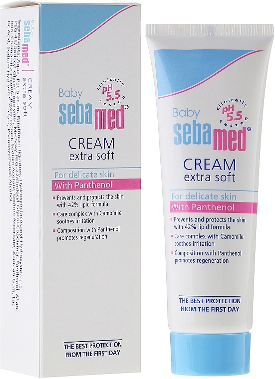 Крем для тіла - Sebamed Baby Extra Soft Emollient Cream — фото N1